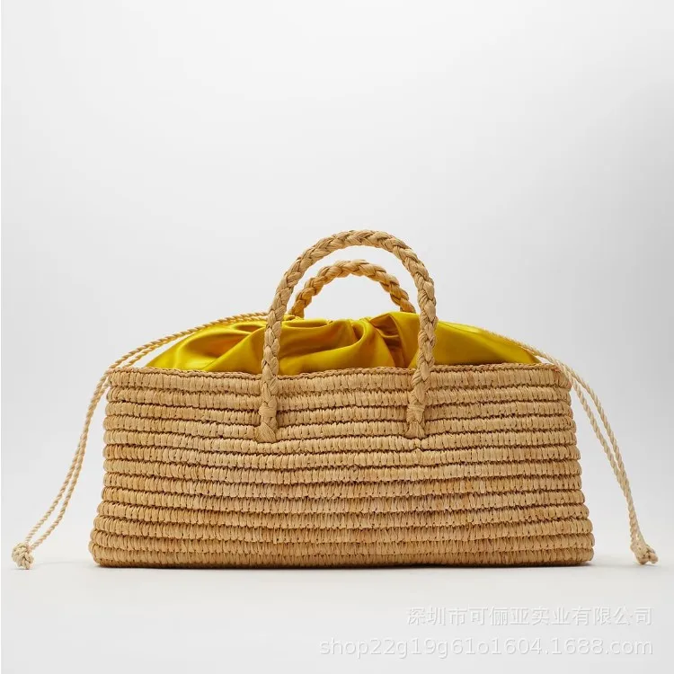 2021 Новый Лафит соломенная тканая сумка ручной сумка модная летняя пляжная сумка для отдыха ручной Сумка tote Сумка мешок трава вязание от AliExpress RU&CIS NEW