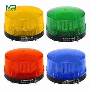 СигнаПредупреждение светильник Па-стробоскоп светодиодный-3071, 12 В, 24 В, 220 В, световой индикатор светодиодный светодиодная лампа, небольшой мигающий светильник, сигнализация безопасности