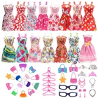 32 шт. Барби вешалки для одежды солнцезащитные очки короны серьги сумки бесплатная доставка для Барби аксессуары для кукол наше поколение Игрушки для девочек