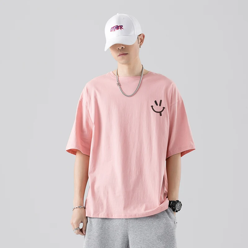 Футболка мужская хлопковая с коротким рукавом модная Повседневная Базовая