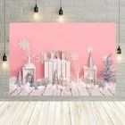 Avezano розовые фоны для фотосъемки первого дня рождения для девочек деревянный пол детский портрет Декор снежинка фон для фотостудии фотозона