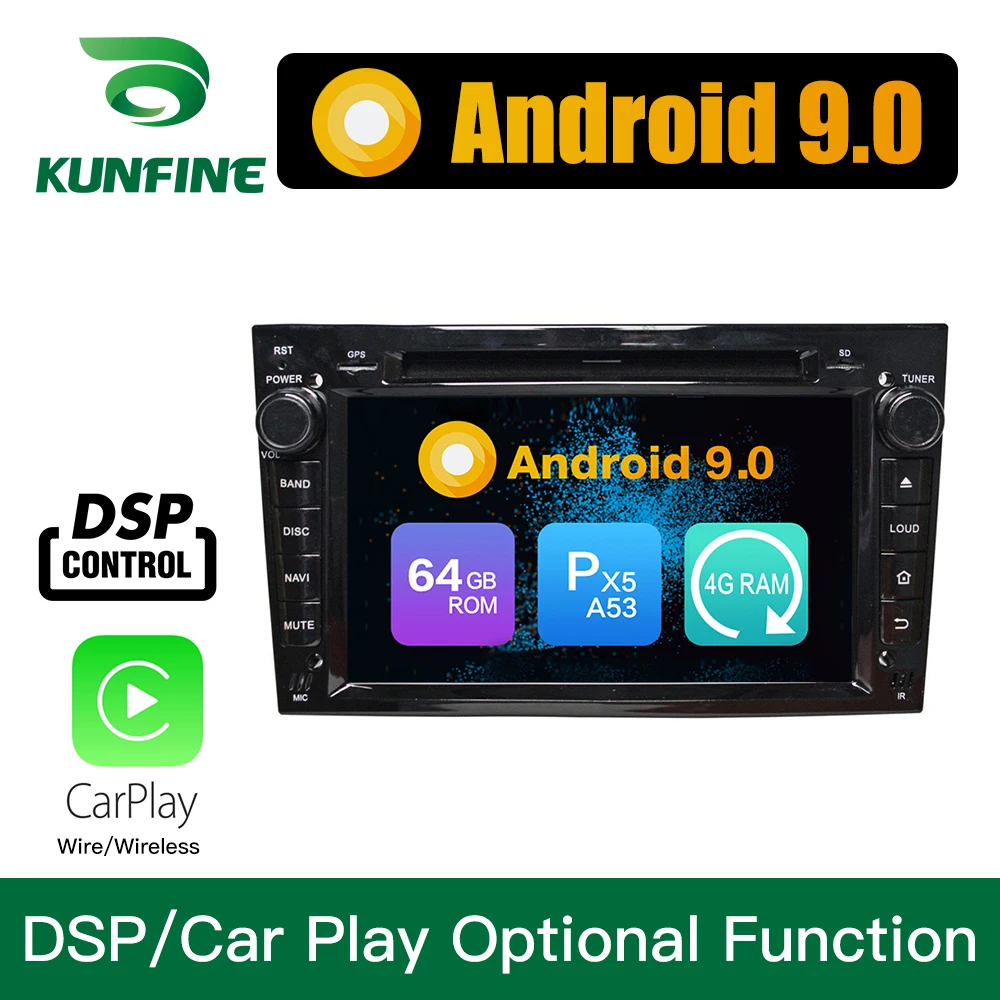 Android 9 0 Восьмиядерный 4 Гб ОЗУ 64 ПЗУ автомобильный DVD GPS мультимедийный плеер