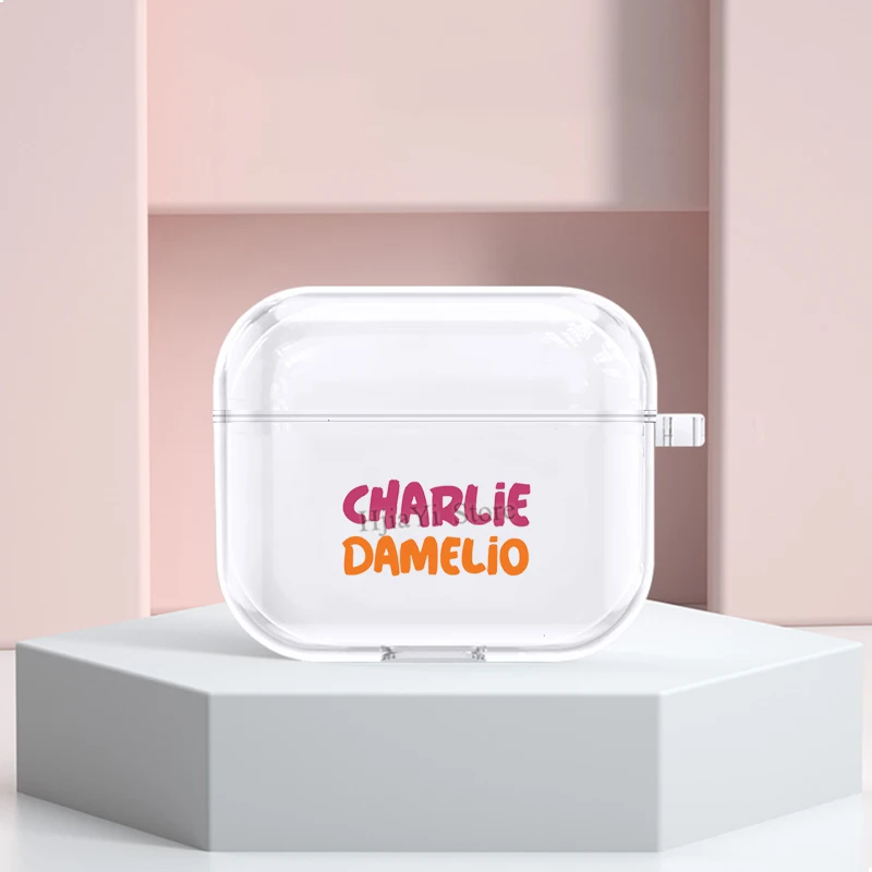 

Чехол charlidamelio charli damelio для AirPods 3 2021, чехол для беспроводных Bluetooth-наушников Apple Airpods 2 1 Pro, чехол