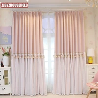 curtain 2021 new full blackout bedroom heat insulation sunscreen simple modern hook little girl room princess style curtains
