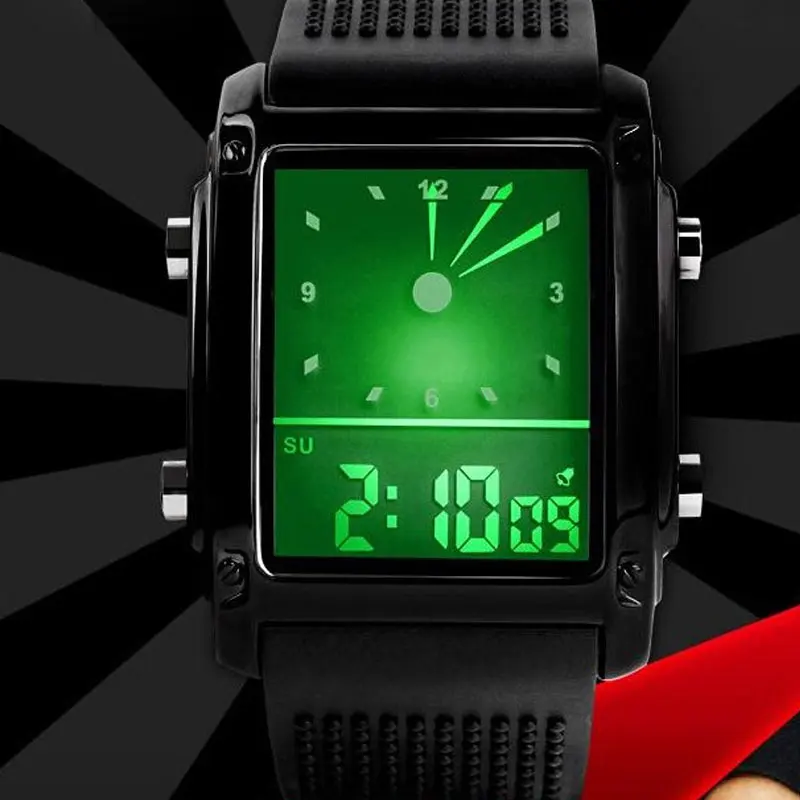 

Modish Digital LED Exquisite Chronograph Quartz Sport Wrist Watch Women Men Unisex TT@88