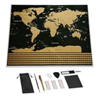 Карта путешествий, большой размер, премиум, персонализированные наклейки на стену, постер, флаги страны, подарки для путешественников