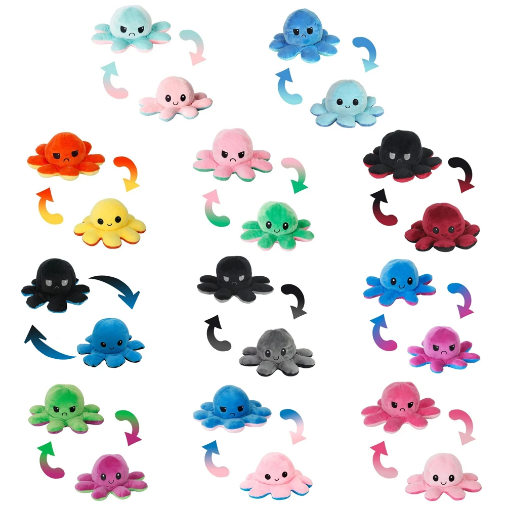 

Octopns Lovely Children's Soft Gift Octopns Plush Animal Children's Double Flip Doll Soft Cute Plush Peluches Plush Toy