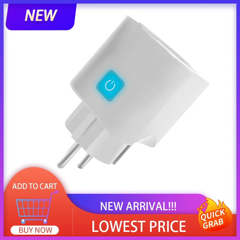 

WiFi Smart EU US UK Plug 10A Adapter Wireless Remote Voice Control Power Monitor Timer Socket Google Home Alexa Home Accessories