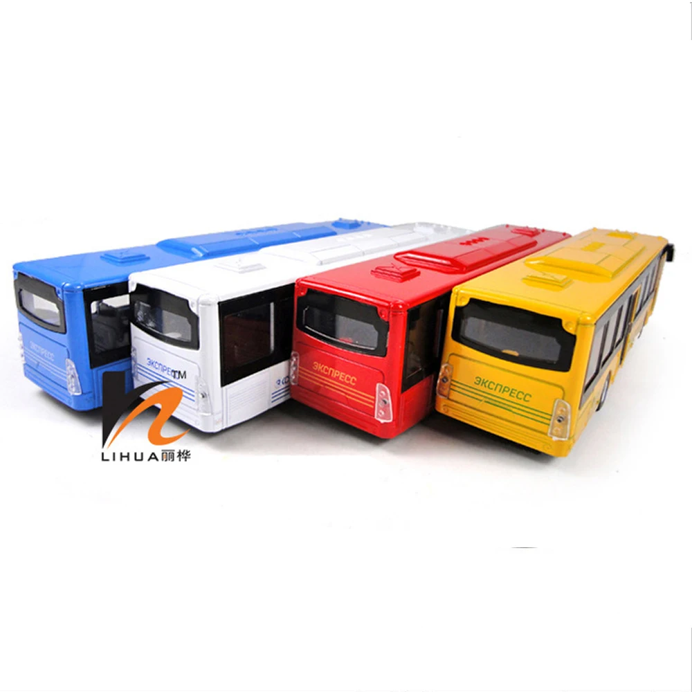 

1:50 alloy model bus metal diecasts toy vehicles pull back & flashing & musical, high simulation tourist bus Excellent Gifts