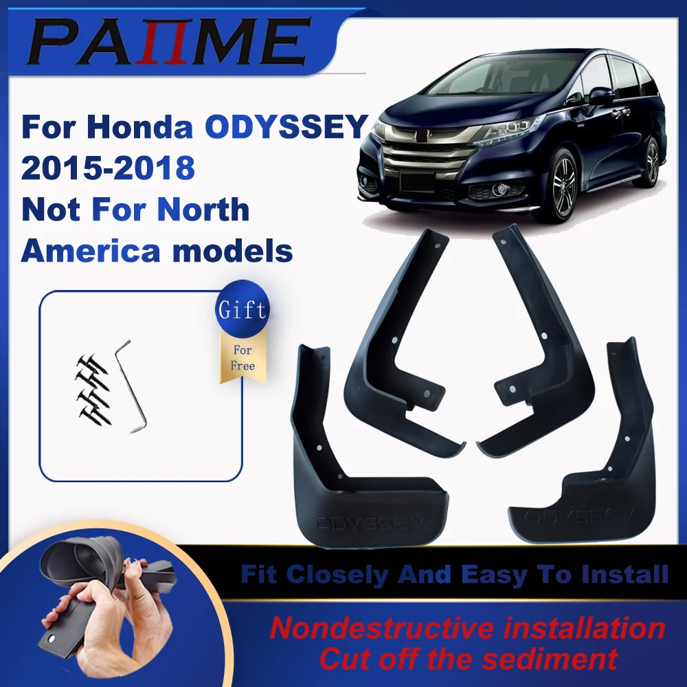 

Car Automotive MudFlaps For Honda ODYSSEY 2015-2018 4pcs/Set Molded Splash Guards Front Rear Mud Flap Mudguards Fender YC102047