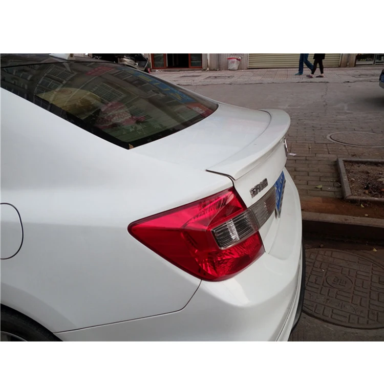 Для Honda Civic 9th 2012 2014 ABS пластик Неокрашенный задний Багажник крыло спойлер