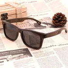 Солнцезащитные очки Мужские в стиле ретро, Поляризационные солнечные аксессуары UV400, ручная работа, зеленые солнечные очки UV400, 2019, оптовая продажа, очки из бамбукового дерева