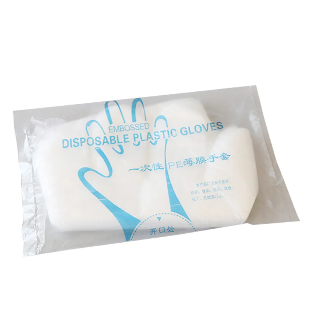 Перчатки Латексные Guantes Desechables 100 шт пластиковые прозрачные одноразовые перчатки