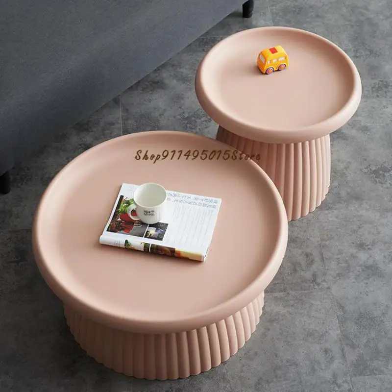 Круглый журнальный столик современный минималистичный Диванный боковой с