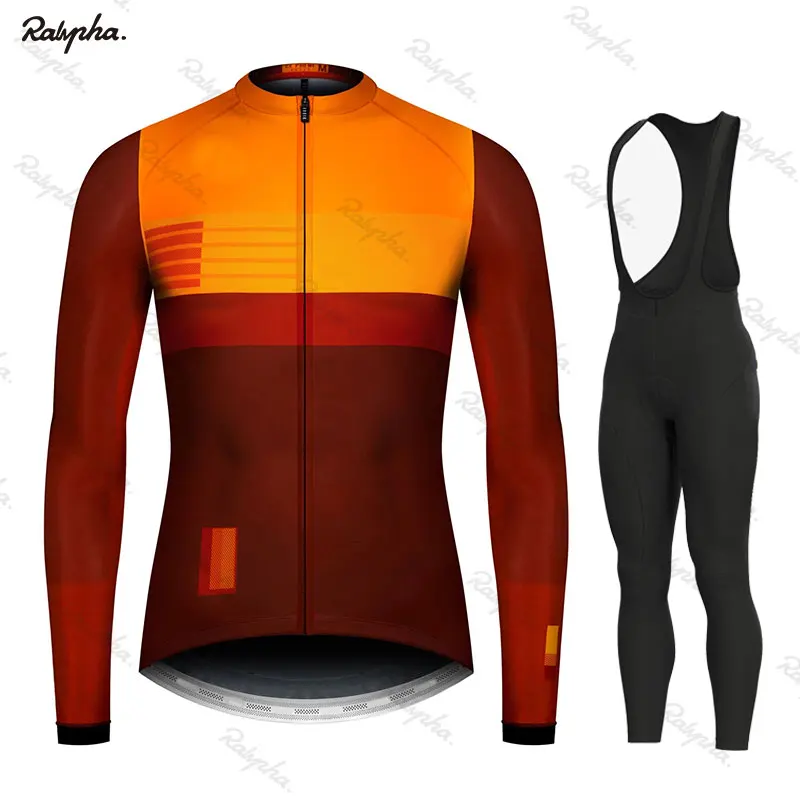 Весна/Осень, мужской комплект из Джерси для велоспорта, Майо Ропа Ciclismo, комплект с длинным рукавом для велоспорта, MTB, велосипедная дышащая велосипедная форма - Цвет: 3