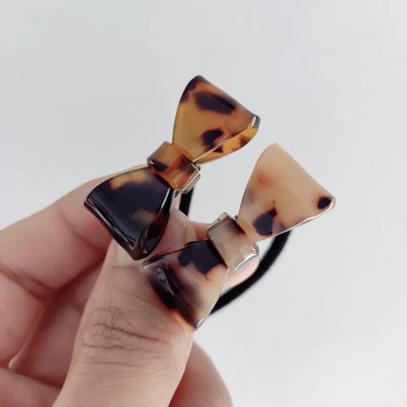 

2pc leopard bow Hair Claw Clips for Women Hair Barrette Hairpin Crab Headband for Girls Hair Accessories Headwear