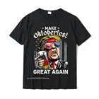 Забавная Мужская футболка с принтом сделай Октоберфест отлично и снова, с изображением Трампа проста, пивной кружки, классические мужские футболки, хлопковые топы и футболки, уникальные