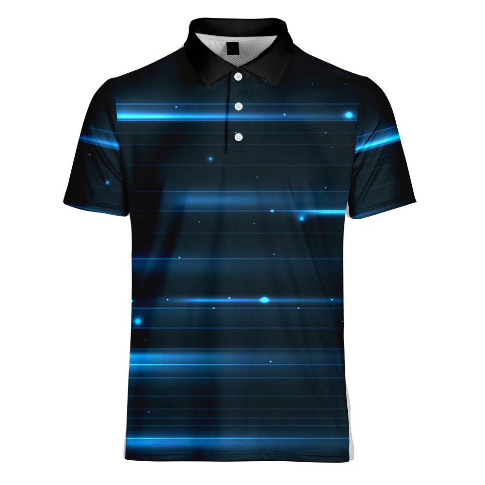 WAMNI брендовая модная синяя 3D Рубашка Мужская хип хоп спортивная свободная одежда