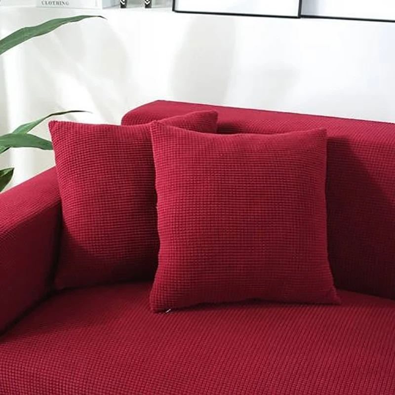 

Pillow Case Candy Color Sofa Cushion Coverings Soft Fleece Decorative Pillowcases Solid Color Throw Pillow Cover Fall 45*45cm