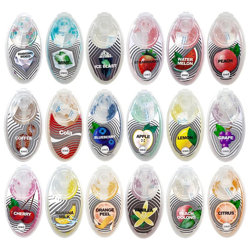 200 шт. фруктовые ледяные ментоловые капсулы мята бусины взрыв поп сигаретный
