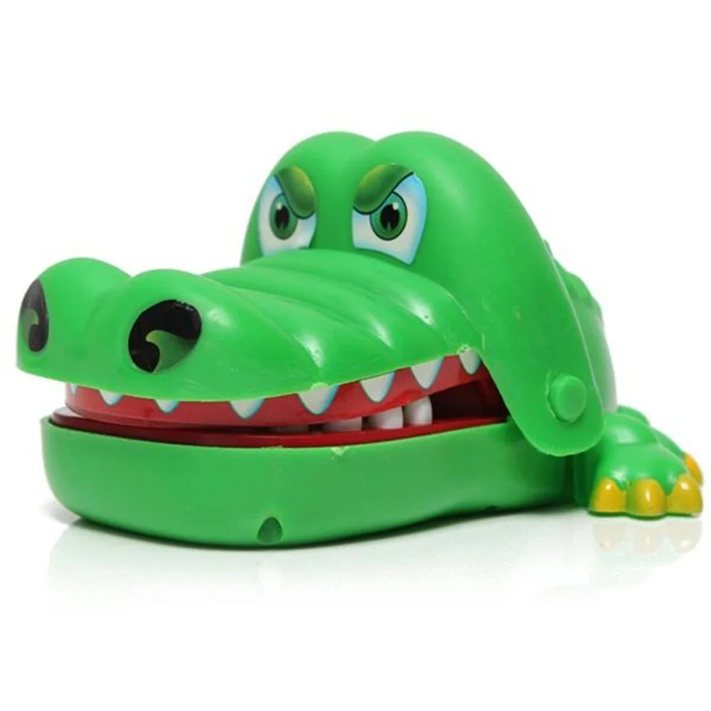 Buy 2019 Hot Sale New Creative Small Size Crocodile Mouth Dentist Bite Finger Game Funny Gags Toy For Kids Play Fun on