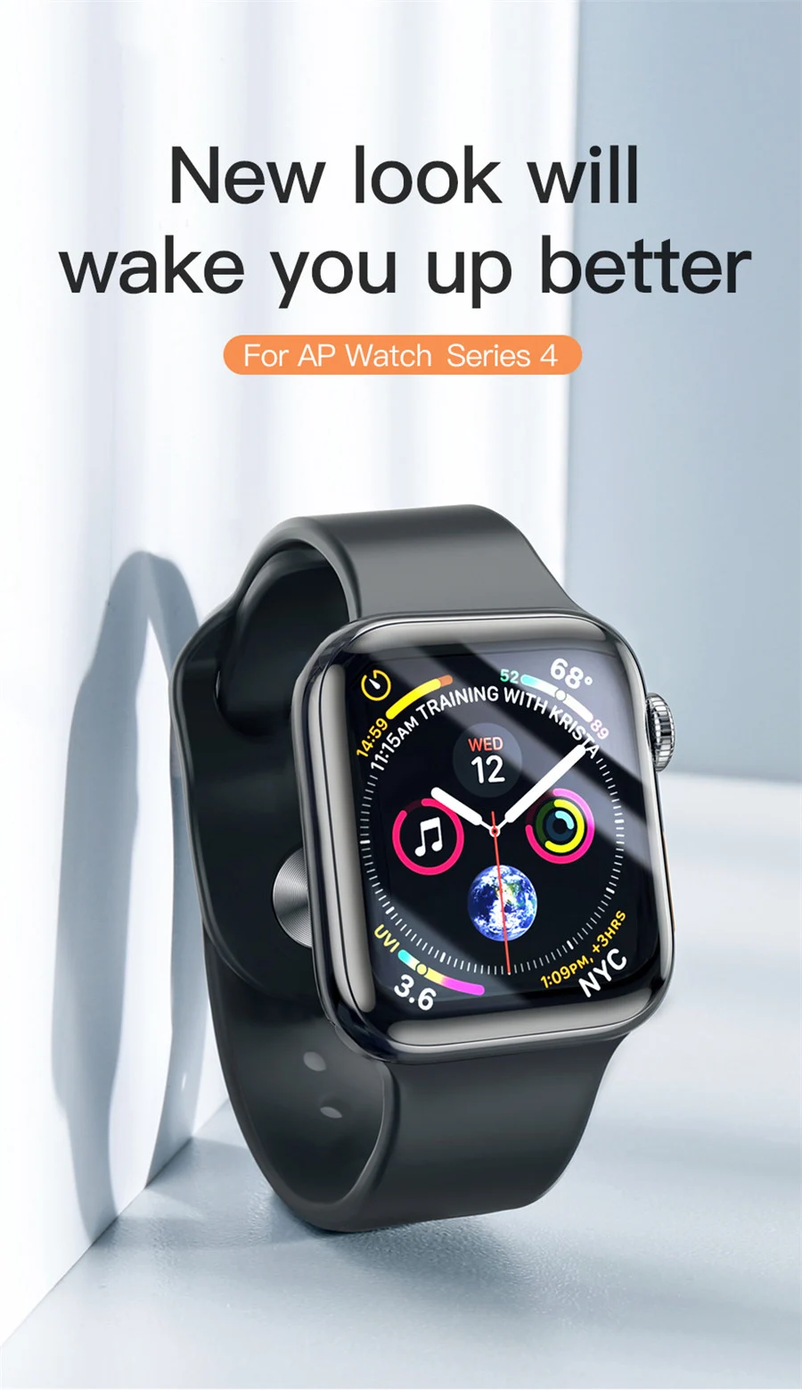 Изогнутое закаленное стекло для Apple Watch Series 5 4 3 2 1 с полным покрытием 44 мм 42 40 38