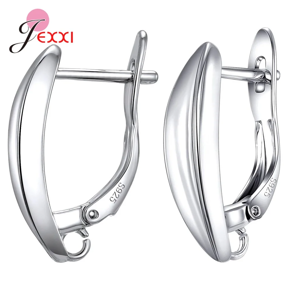 Серьги женские из серебра 925 пробы ажурные с застежкой | Украшения и аксессуары
