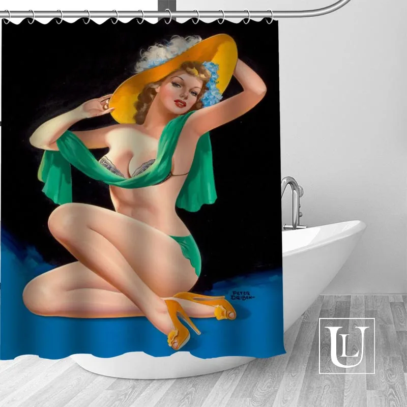 Пользовательская занавеска для душа девочек новая Большая из полиэстера в