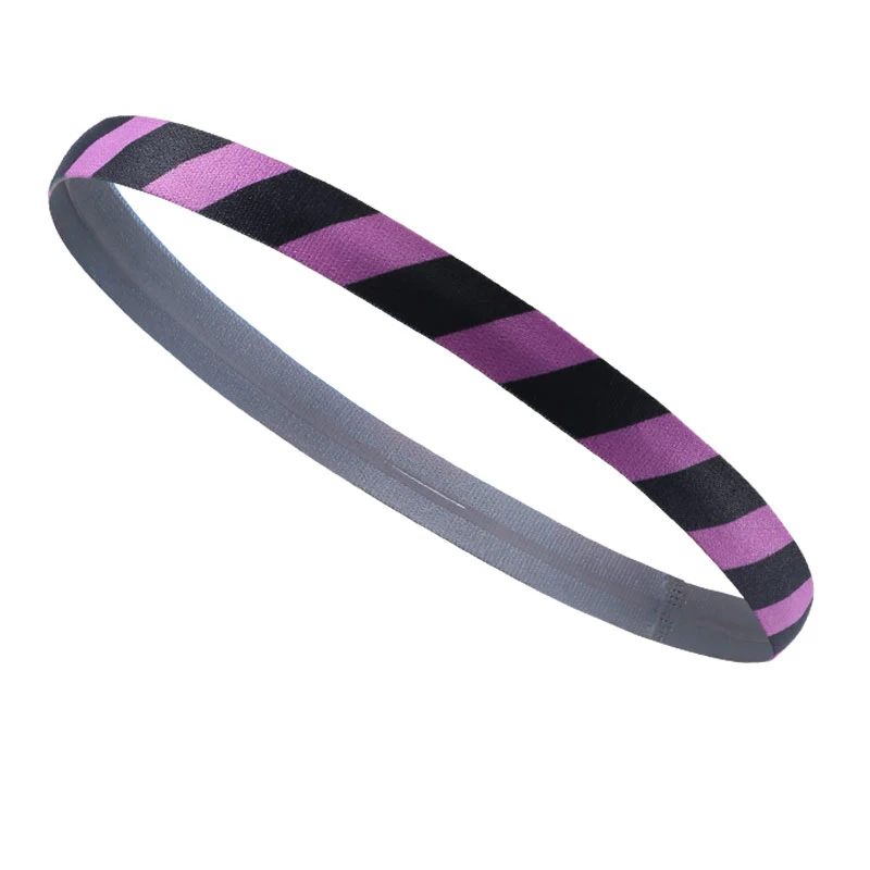 2 шт. полосатая впитывающая плетеная спортивная лента для волос йоги