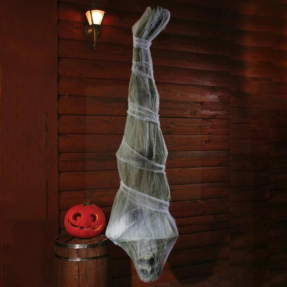 Accesorios de decoración de Casa Encantada para mamá, decoraciones de terror colgantes de fantasma para Halloween, 1,8 m