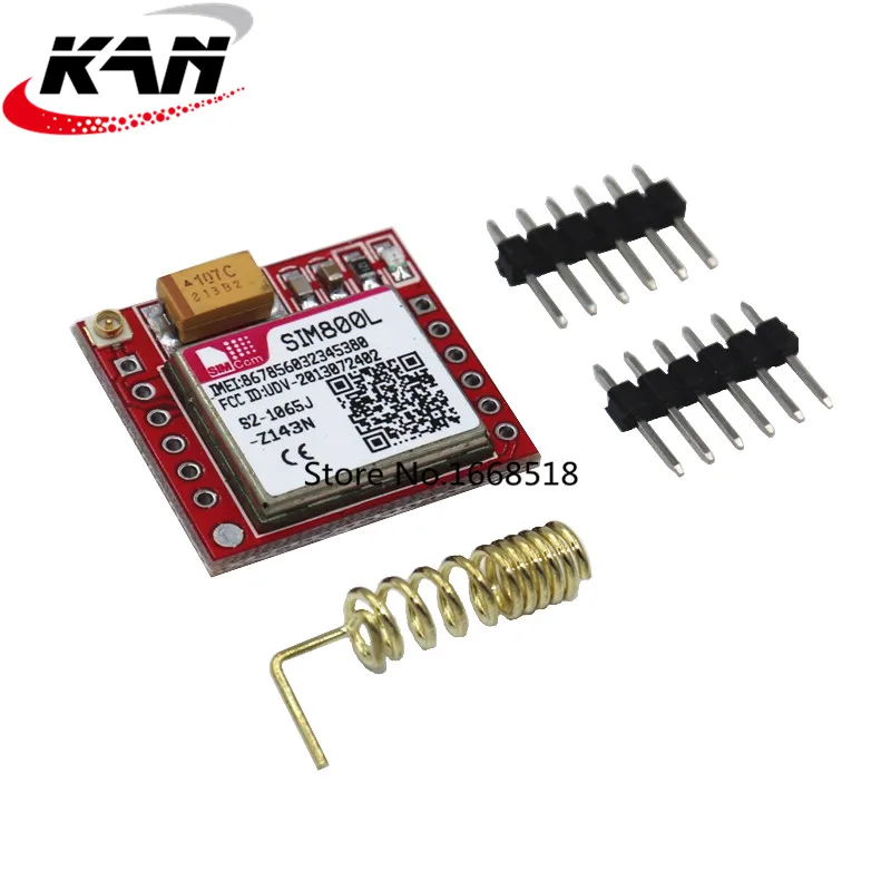 1 шт. самый маленький SIM800L GPRS GSM модуль карта MicroSIM Core плата четырехдиапазонный TTL