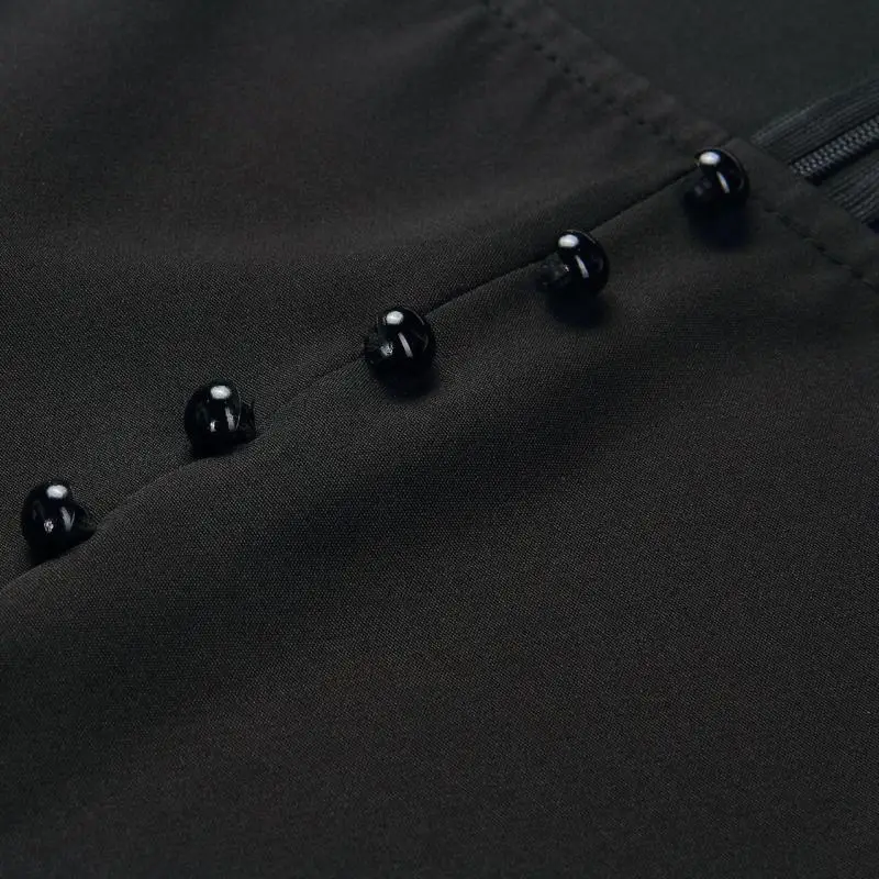 

HIJABMUSS Abaya African New Style Temperament Bag Hip Thin One Row Button Short Sleeve Dress Fashion Casual Women's Wear