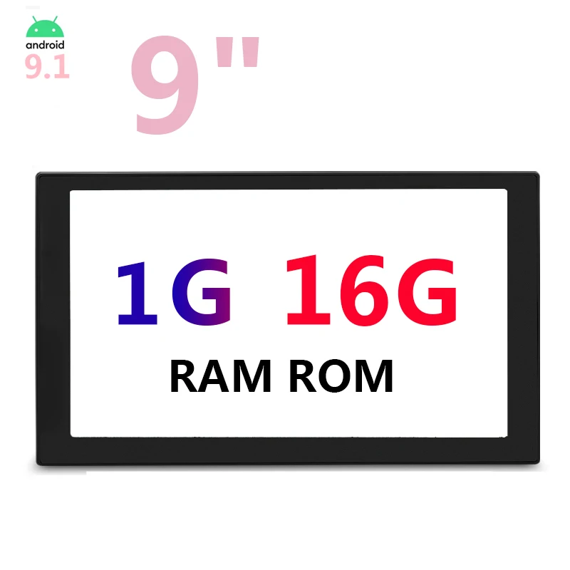 9in 1 16 Ture 2G 9/10. 1 дюймов 2 Din Android 9,1 Автомобильный мультимедийный авто радио 2Din Авторадио Gps центральный Fm USB Doble автомобильный стерео 47 - Цвет: 9in 1 16