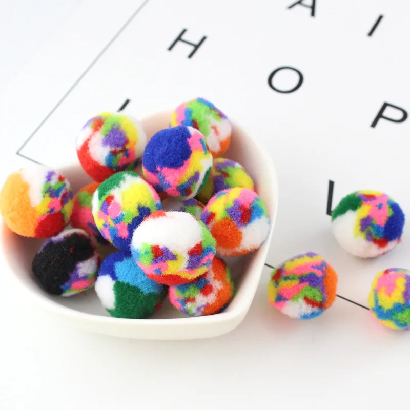 DIY 2 см Pom красочный Помпон Мяч для создания мануалидадов complementos случайный