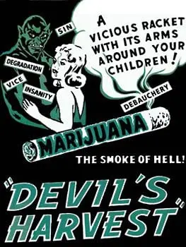 

Devils Harvest Metal Sign: Novelty Decor Wall Accent