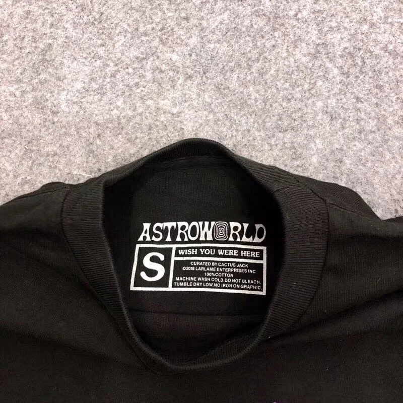 19ss футболка с тревисом Скоттом рипом диджеем астромира Вэнь 1:1 футболки лучшего