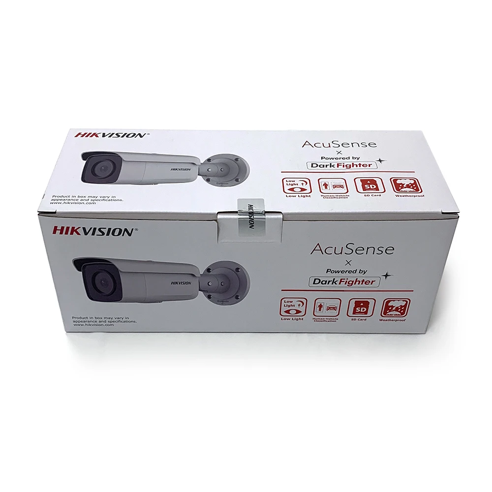 Цена Оригинальная IP-камера Hikvision, 8 Мп AcuSense, сетевая камера безопасности с питанием по 4K, питание по POE, камера Darkfighter Bullet, IP67, H.265 +