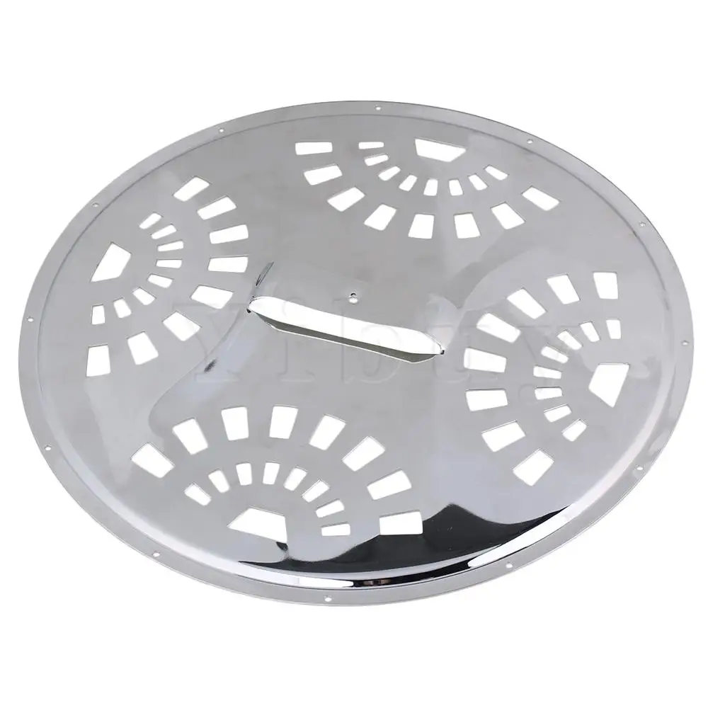 

Yibuy 280x1.88mm Iron Resonator Guitar Coverplate Silver for Dobro Guitar