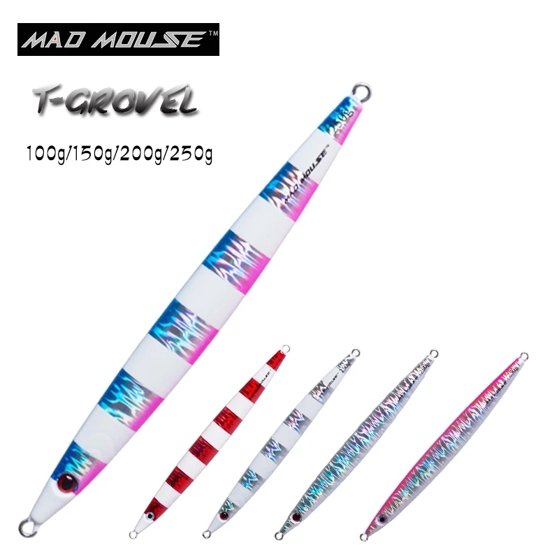 MADMOUSE новые светящиеся быстро дергающаяся приманка приманки из свинца рыбы 100g 150g