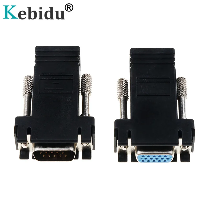 Удлинитель Kebidu RJ45 в VGA штекер к локальной сети CAT5e CAT6 сетевой Ethernet Кабель адаптер