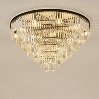 black gold led postmodern iron crystal suspension luminaire lampen pendant lights pendant lamp pendant light for dinning room