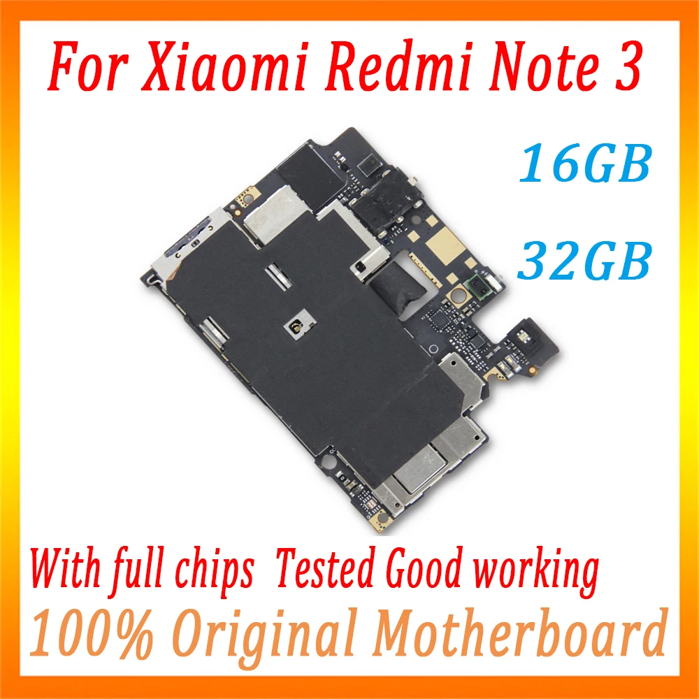 Протестированная полная рабочая материнская плата для Redmi Note 3 MTK SnapDragon логическая плата оригинальная разблокированная материнская плата