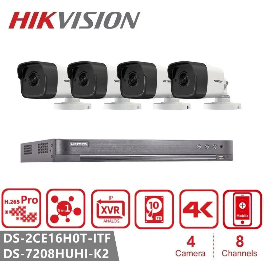 Камера видеонаблюдения Hikvision инфракрасная камера ночного видения с защитой от