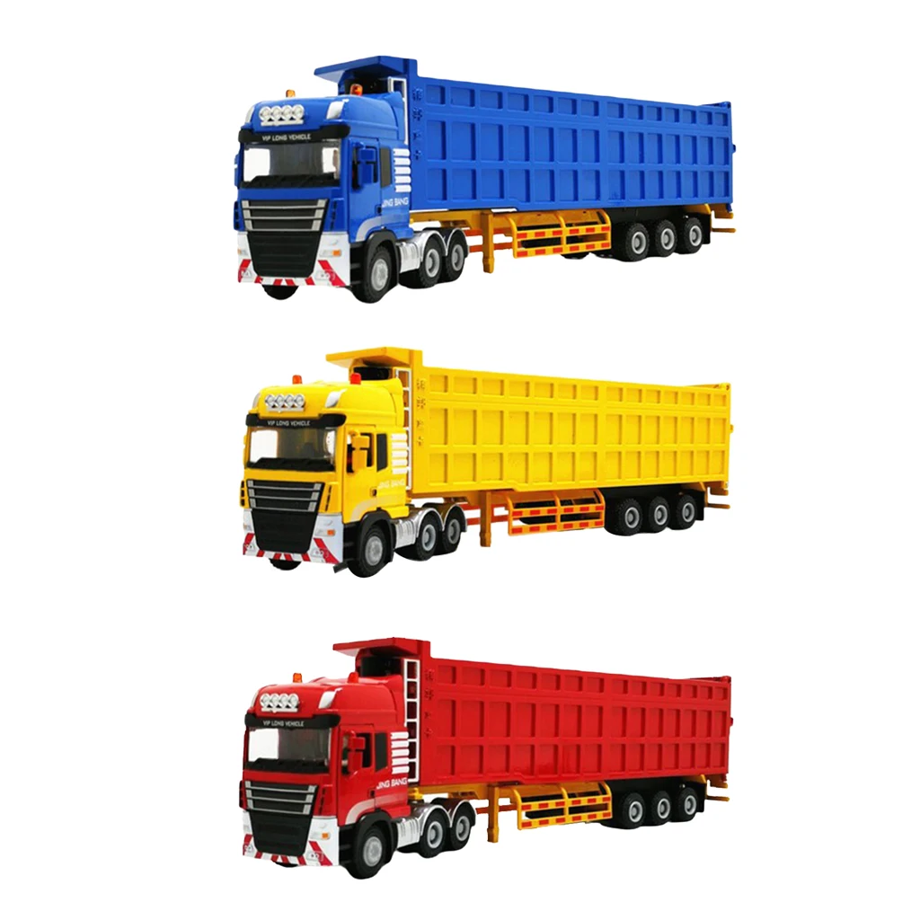 

1:50 Simulation Semi-Trailer Heavy Truck Model Alloy Diecast Car Collectibles Home Desk Decoration