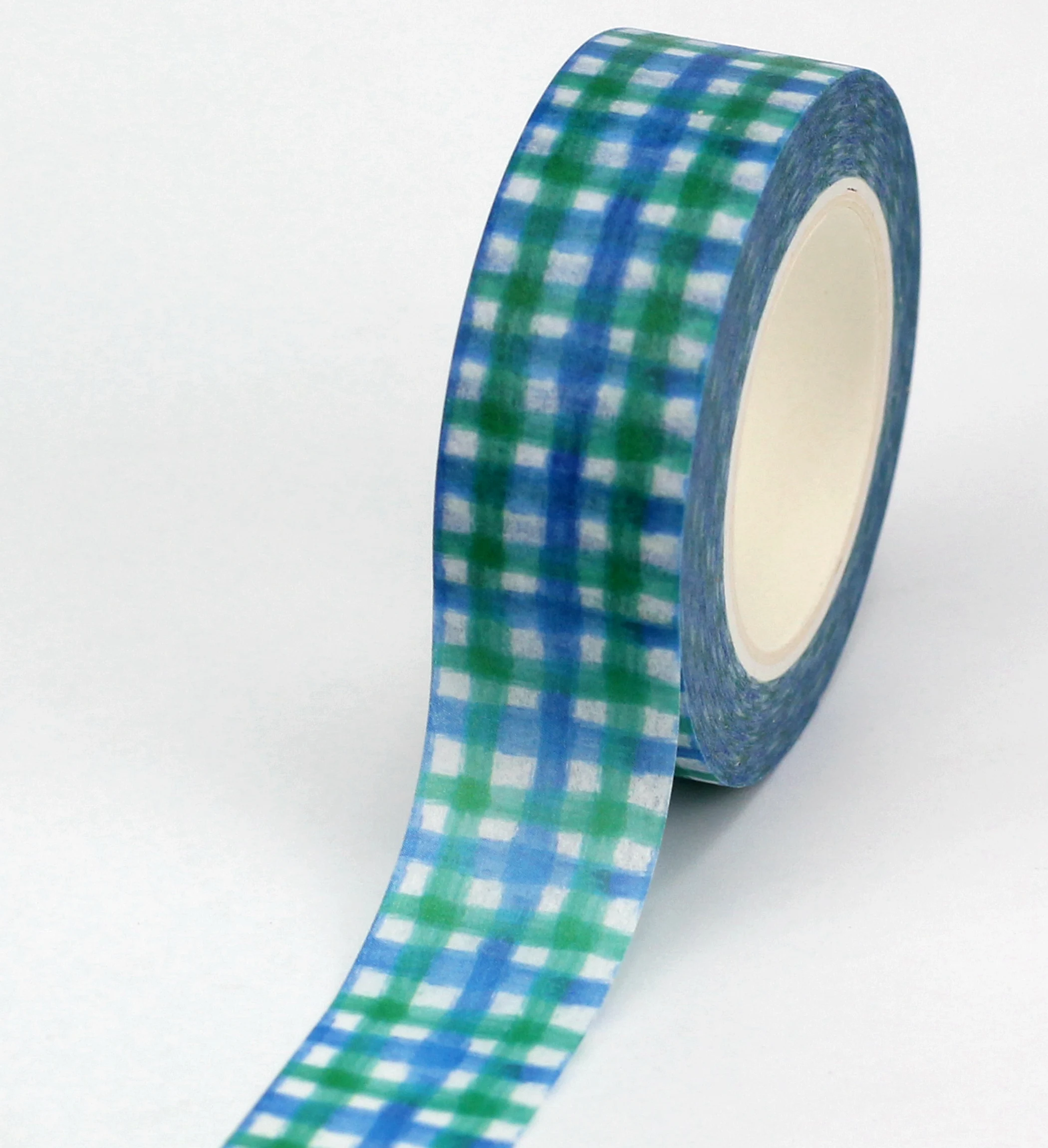 

10pcs/lot Decorative Cute Blue Green Plaid Washi Tapes Paper DIY Scrapbooking Planner Adhesive Masking Tapes Kawaii Stationery
