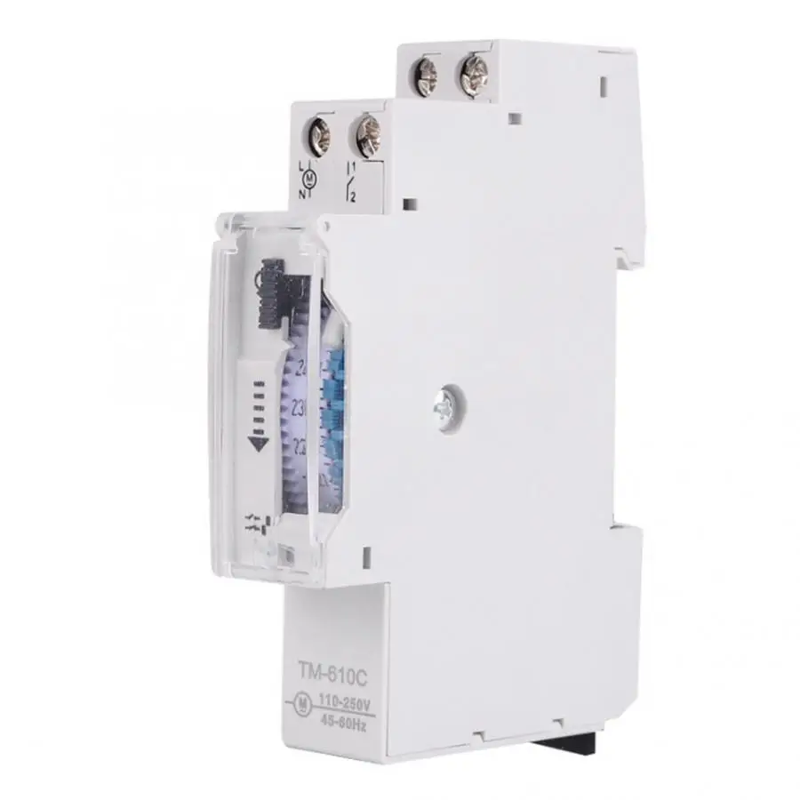 TM610C AC 220 В 16(4)A 1P рельсовый монтажный электронный таймер переключатель на неделю 15