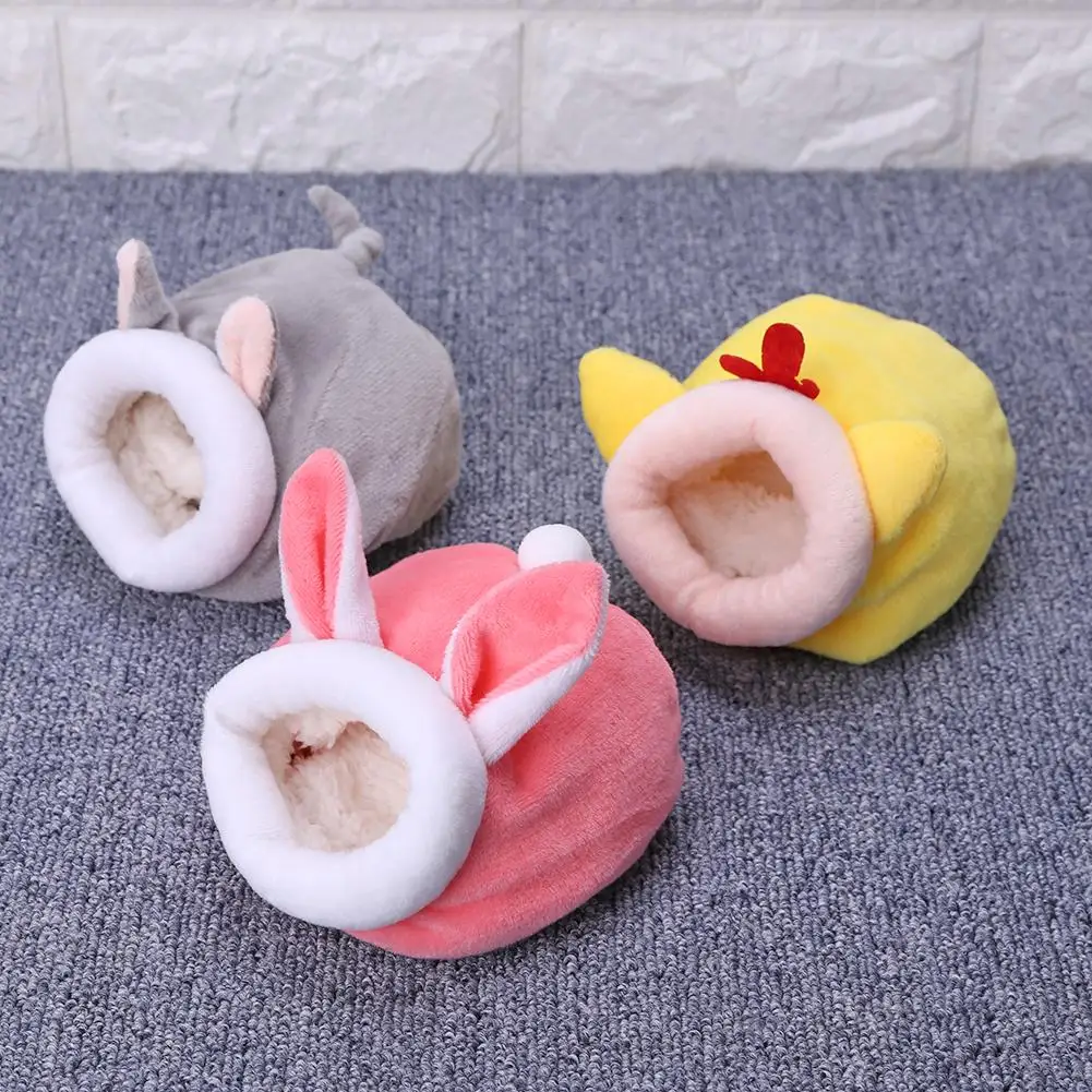 

Small Animal Nest Winter Warm Pet Cage for Hamster Accessories Pet Bed Mouse Cotton House For Rodent/Guinea Pig/Rat/Hedgehog New