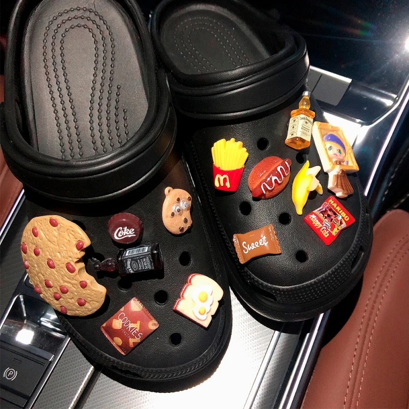 

Creative Food Charms for Crocs DIY Lovely Quality Candy Shoes Charms for Croc Fashion Bundle Clogs Shoe Accessories All-match