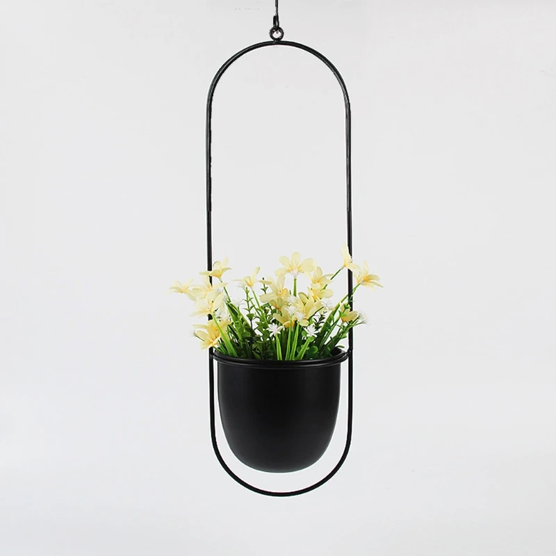 

Metal Hanging Flower Pot Plant Hanger Chain Planter Basket Holder Ornament Decor