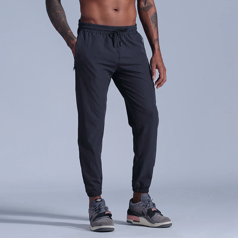 New Sport Pants Men Running Pants With Zipper Pockets Training and Joggings Men Pants Soccer Pants Fitness Pants For Men